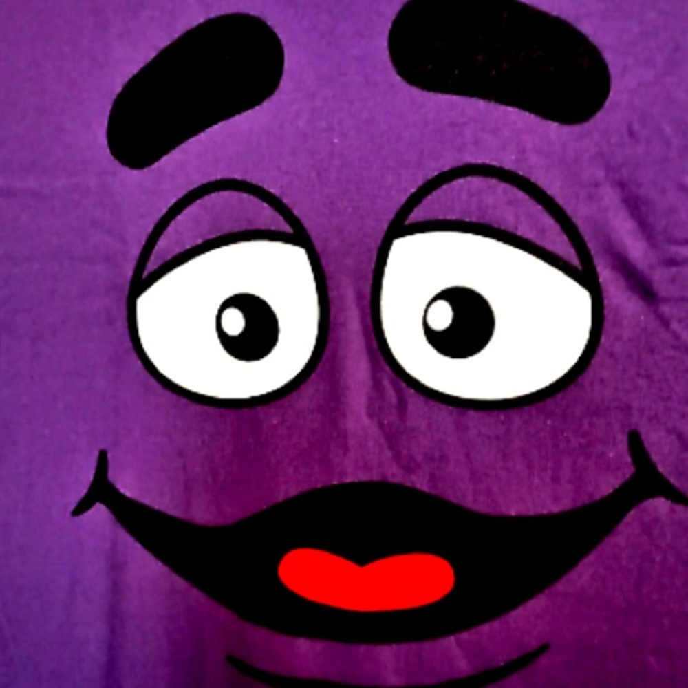 McDonalds Collection The Grimace Purple Face T-Shirt New NOS Sz L